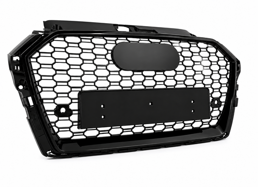 Audi A3 S3 8V Facelift Honeycomb Quattro Grille | 2016-2020 | Black RS3 Style