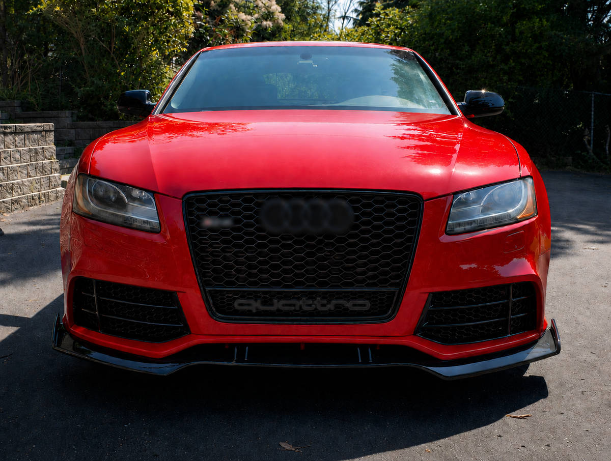Audi A5 S5 B8 Honeycomb Quattro Grille | 2008-2011 | Gloss Black RS5 Style