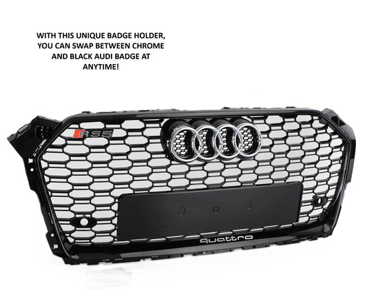 Audi A5 S5 B9 Honeycomb Quattro Grille |2016-2020 | Black Edition RS5 Style