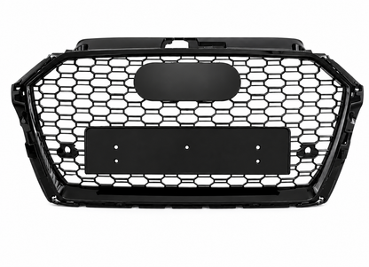 Audi A3 S3 8V Facelift Honeycomb Quattro Grille | 2016-2020 | Black RS3 Style