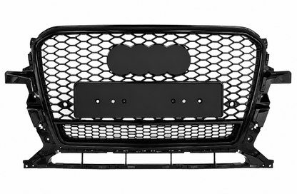 Audi Q5 SQ5 8.5R Honeycomb Quattro Grille | 2013- 2017 | Black Edition Grill Facelift