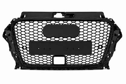 Audi A3 S3 8V PFL ACC Honeycomb Front Grille | 2013–2016 | Black RS3 Style