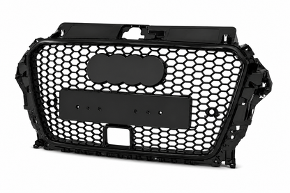 Audi A3 S3 8V PFL ACC Honeycomb Front Grille | 2013–2016 | Black RS3 Style
