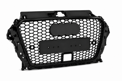 Audi A3 S3 8V PFL ACC Honeycomb Front Grille | 2013–2016 | Black RS3 Style