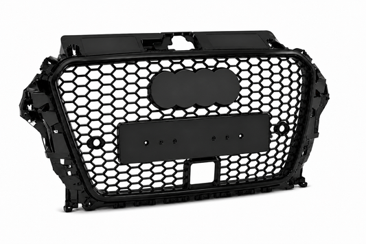Audi A3 S3 8V PFL ACC Honeycomb Front Grille | 2013–2016 | Black RS3 Style