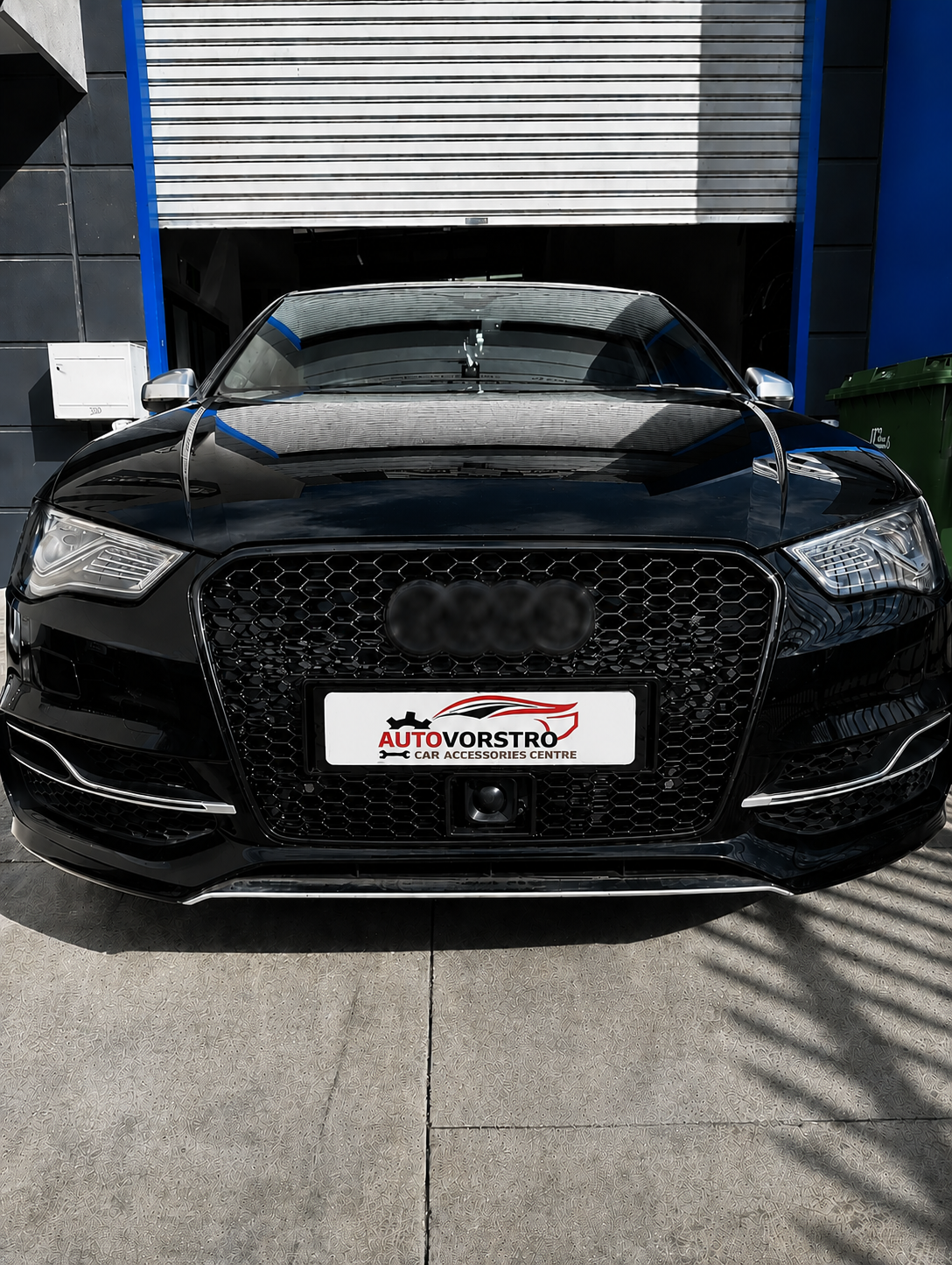 Audi A3 S3 8V PFL ACC Honeycomb Front Grille | 2013–2016 | Black RS3 Style