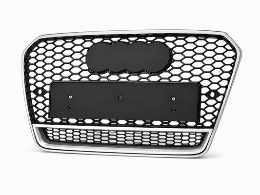 Audi A5 S5 B8.5 Honeycomb Quattro Grille | 2012-2016 | Chrome Silver RS5 Style