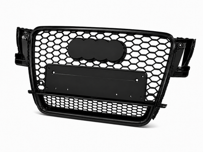 Audi A5 S5 B8 Honeycomb Quattro Grille | 2008-2011 | Gloss Black RS5 Style