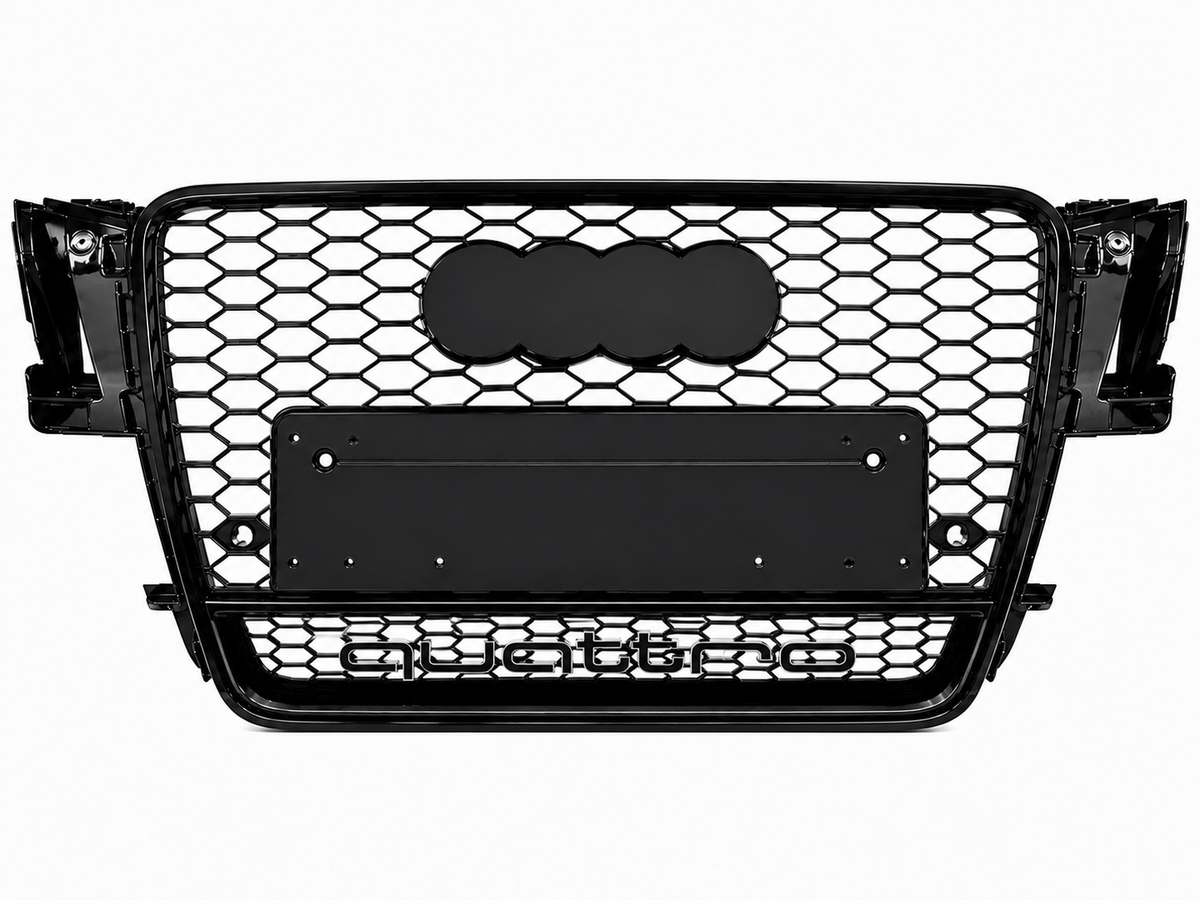 Audi A5 S5 B8 Honeycomb Quattro Grille | 2008-2011 | Gloss Black RS5 Style