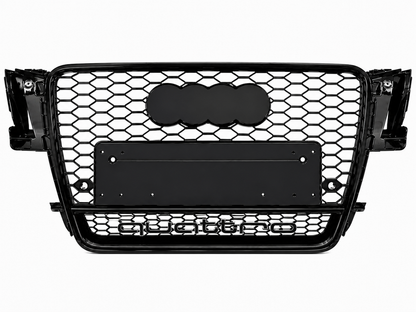 Audi A5 S5 B8 Honeycomb Quattro Grille | 2008-2011 | Gloss Black RS5 Style