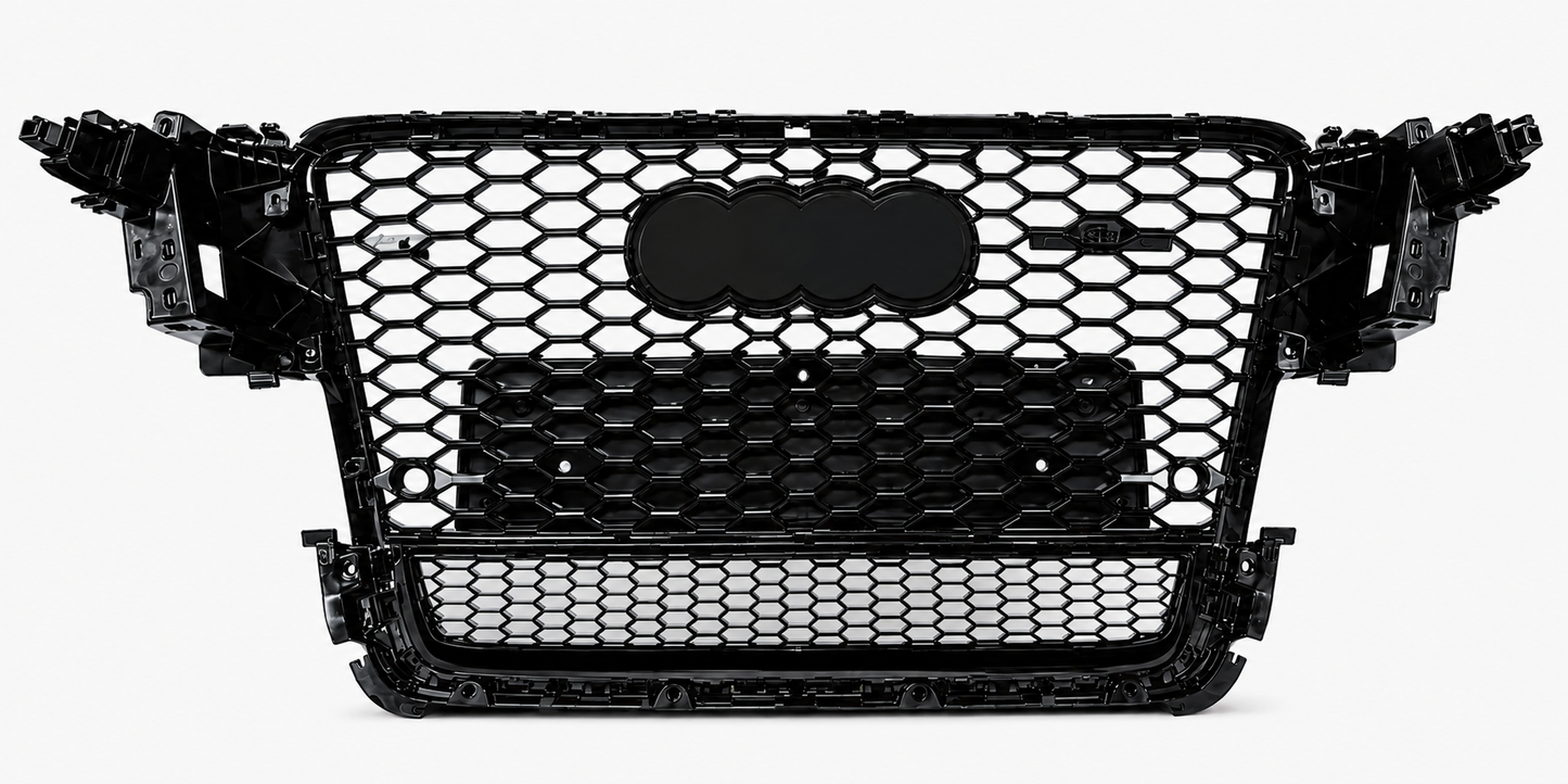 Audi A5 S5 B8 Honeycomb Quattro Grille | 2008-2011 | Gloss Black RS5 Style