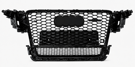 Audi A5 S5 B8 Honeycomb Quattro Grille | 2008-2011 | Gloss Black RS5 Style