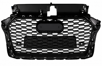 Audi A3 S3 8V Facelift Honeycomb Quattro Grille | 2016-2020 | Black RS3 Style