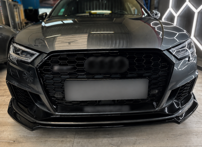Audi A3 S3 8V Facelift Honeycomb Quattro Grille | 2016-2020 | Black RS3 Style