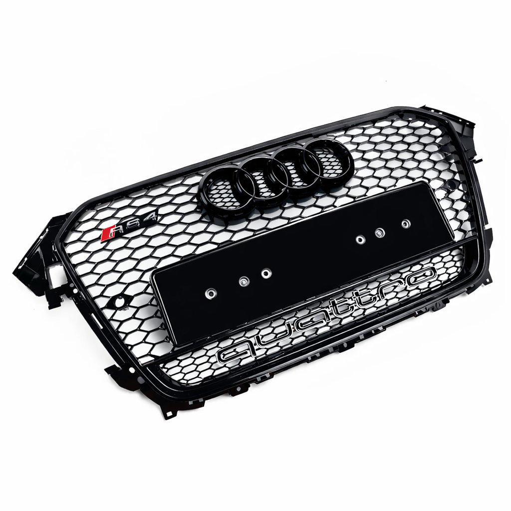 Audi A4 S4 B8.5 Honeycomb Quattro Grille | 2012-2016 | Black Edition RS4 Style