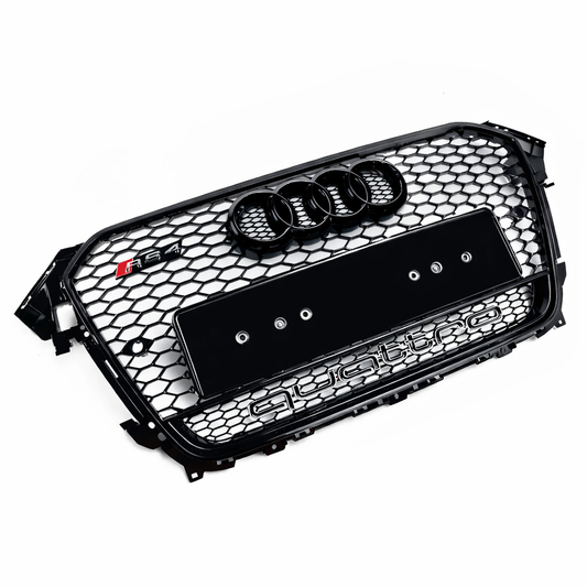 Audi A4 S4 B8.5 Honeycomb Quattro Grille | 2012-2016 | Black Edition RS4 Style