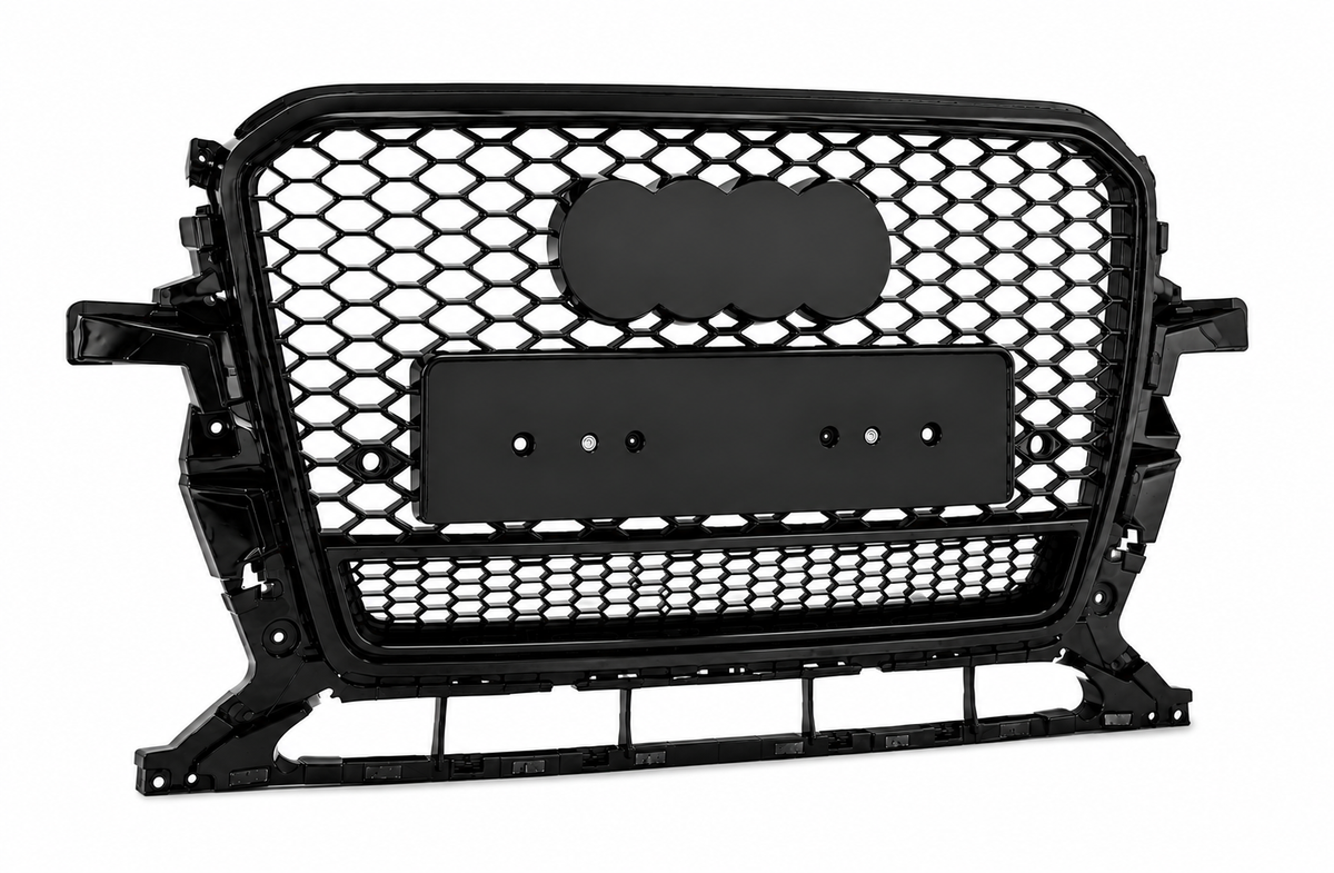 Audi Q5 SQ5 8.5R Honeycomb Quattro Grille | 2013- 2017 | Black Edition Grill Facelift