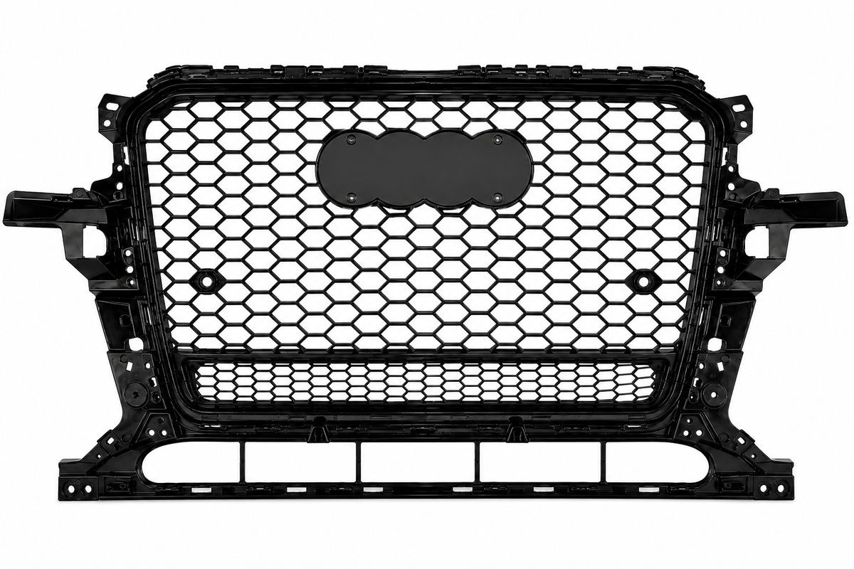 Audi Q5 SQ5 8.5R Honeycomb Quattro Grille | 2013- 2017 | Black Edition Grill Facelift