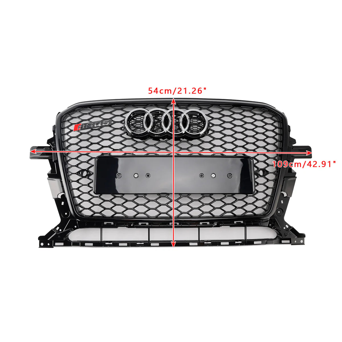 Audi Q5 SQ5 8.5R Honeycomb Quattro Grille | 2013- 2016| Black Edition RSQ5 Style