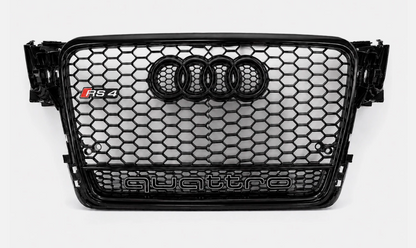 Audi A4 S4 B8 Honeycomb Quattro Grille |2009-2012 | Black Edition B8 RS4 Style Grill
