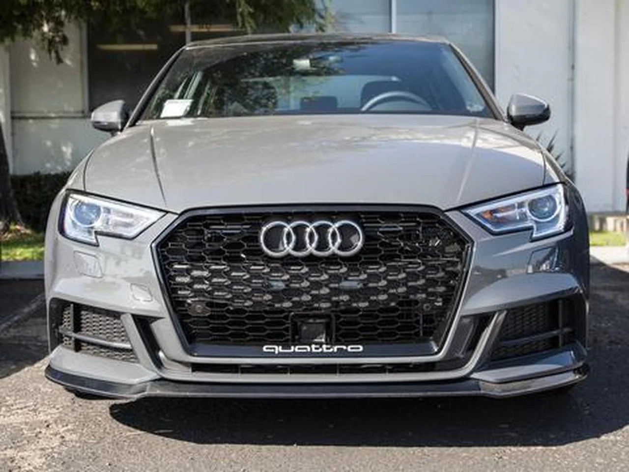 Audi A3 S3 8V Honeycomb Quattro Grille 2017-2020 | Facelift RS3 Style Black Edition